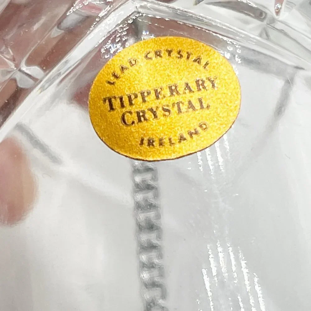 NIB Tipperary Crystal Ireland Lead Cut Clear Crystal Bell with Ribbon Hanger - Picture 3 of 9